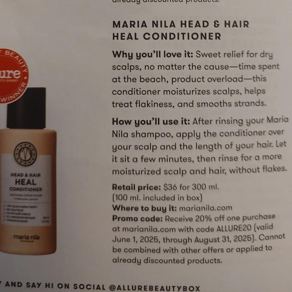 Maria Nila Head & Hair Heal Shampoo & Conditioner Set